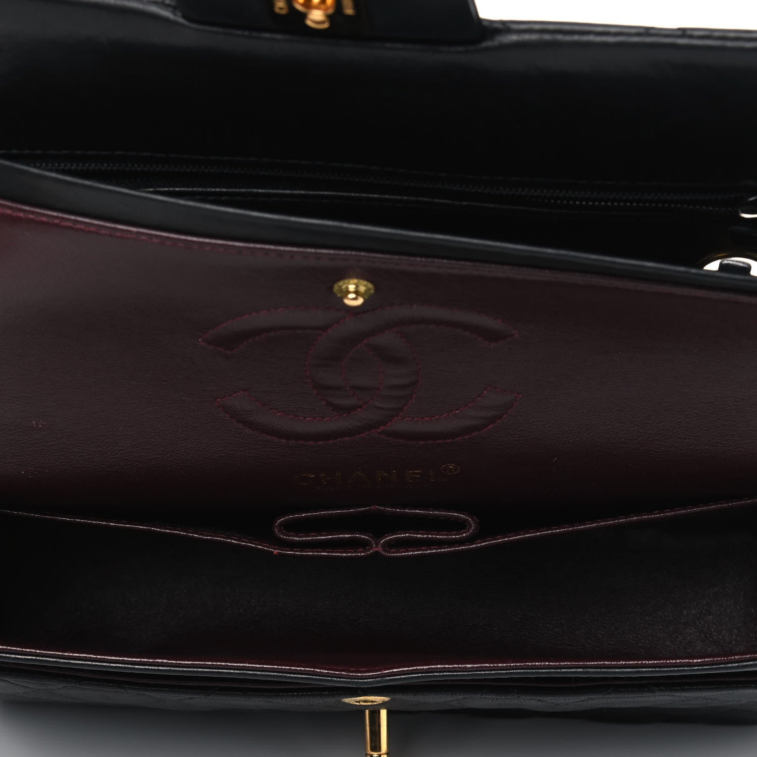 Chanel Lambskin Quilted Small Double Flap Black 4 of 8