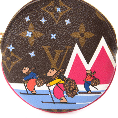Louis Vuitton Monogram 2018 Christmas Animation Round Coin Purse 8 of 8