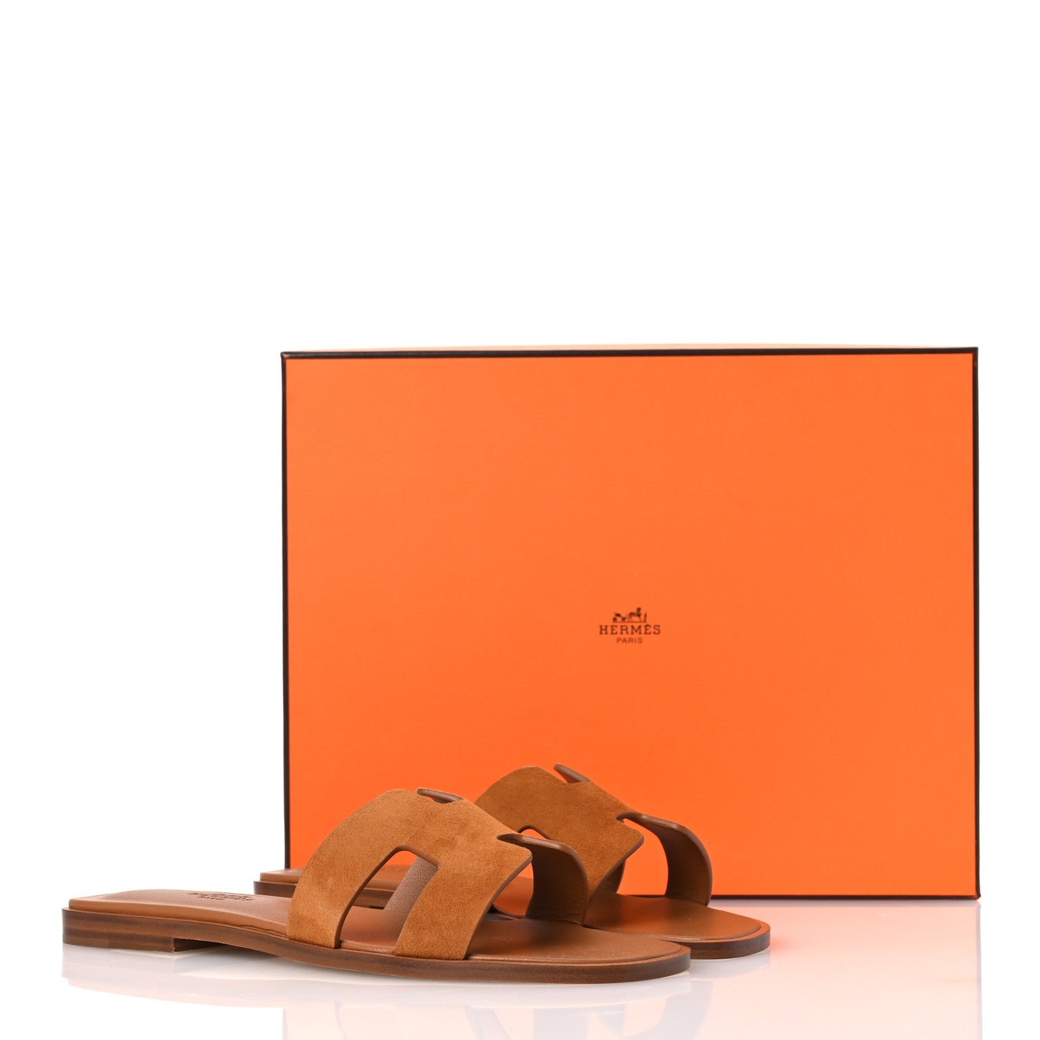 Hermes Suede Goatskin Oran Sandals 36.5 Naturel 11 of 11