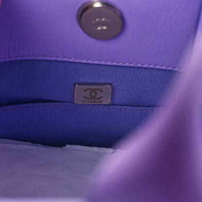Chanel Shaded Calfskin Medium Deauville Tote Light Purple Pink Coral 8 of 11