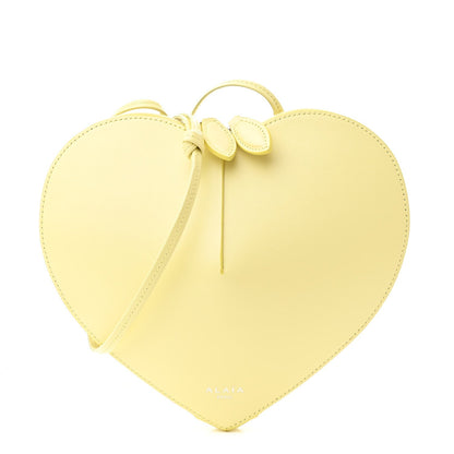 Alaia Calfskin Le Coeur Bag Jaune Pale 1 of 9