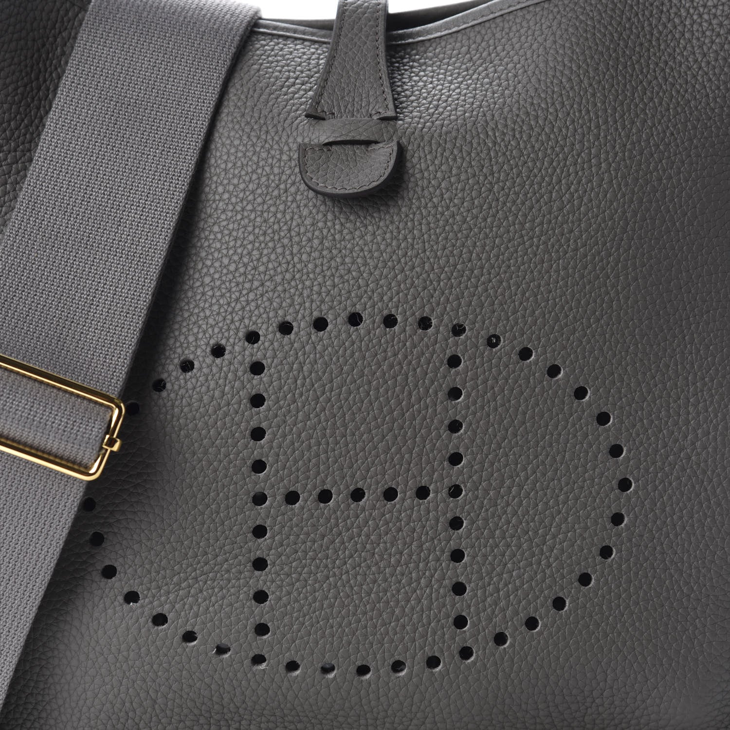 Hermes Taurillon Clemence Evelyne III PM Etain 10 of 10