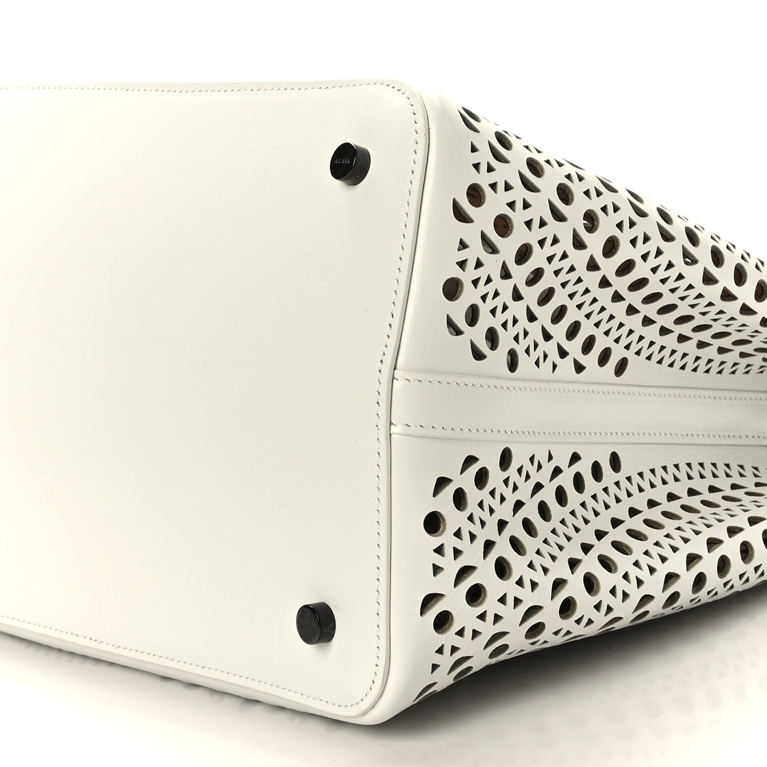 Alaia Calfskin Vienne Mina 32 Bag White 9 of 9