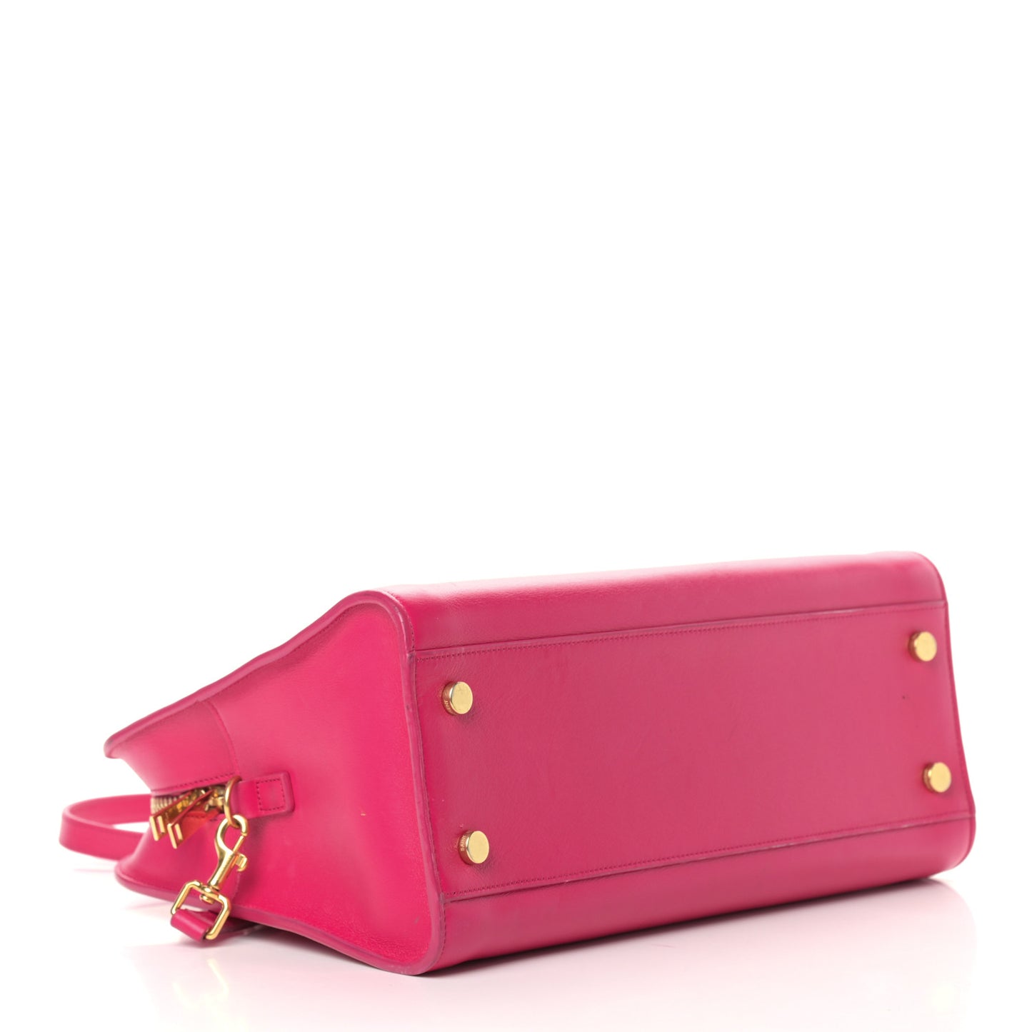 Calfskin Small Monogram Cabas Fuchsia