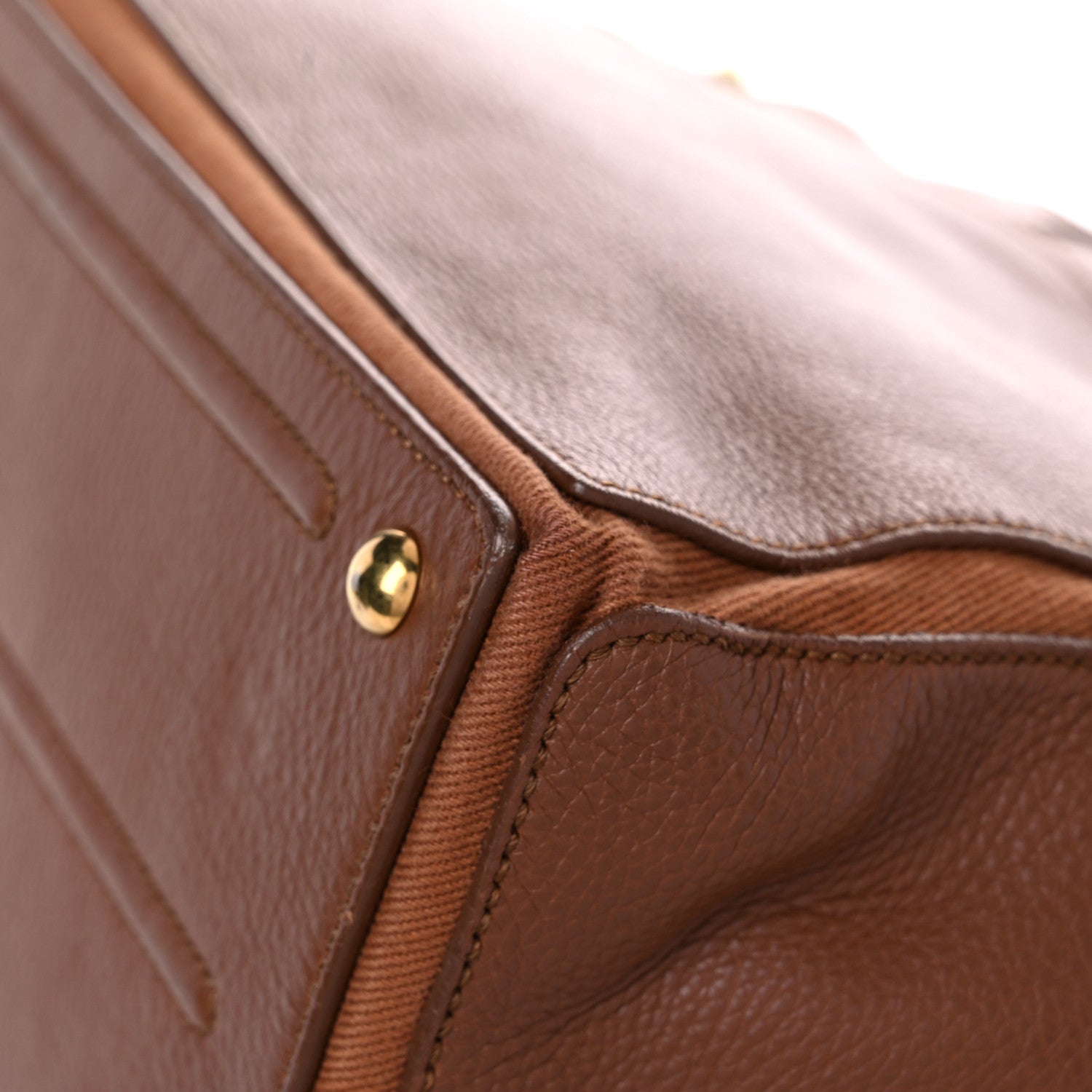 Saint Laurent Calfskin Canvas Medium Muse Two Brown 11 of 23