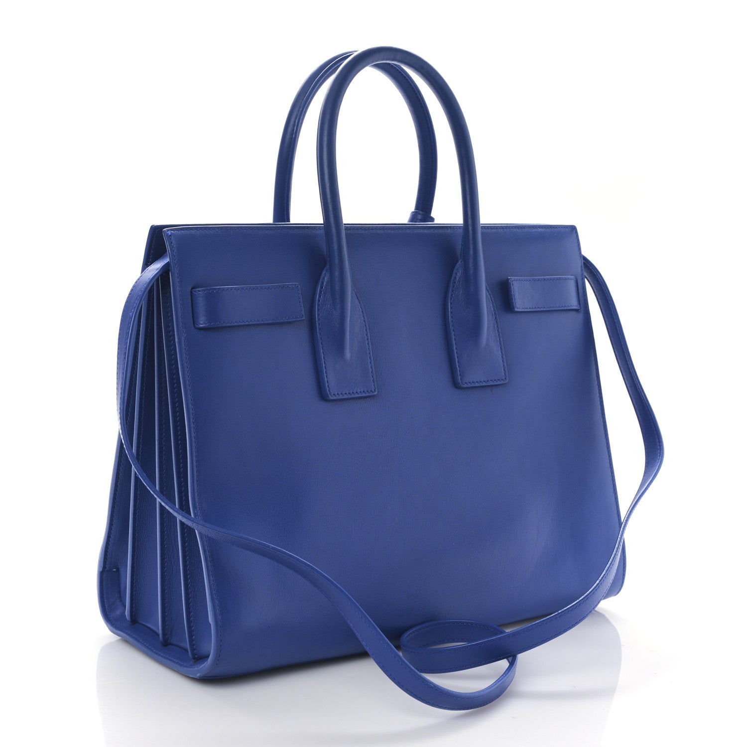 Saint Laurent Calfskin Small Sac De Jour Black Royal Blue 3 of 8