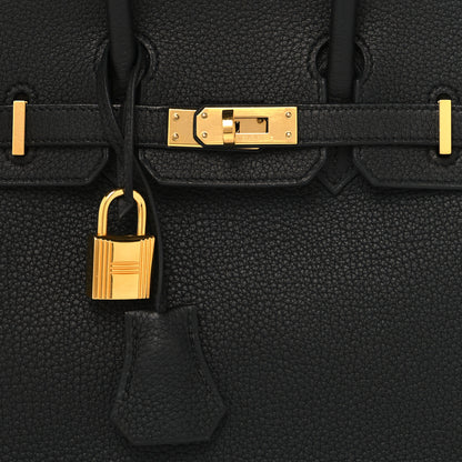 Hermes Togo Birkin 25 Black 7 of 14