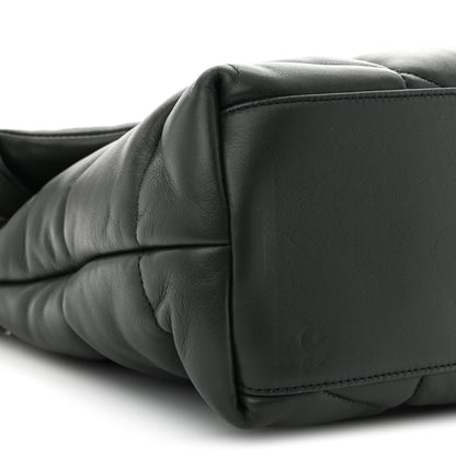 Saint Laurent Lambskin Quilted Medium Loulou Puffer Monogram Chain Satchel Seaweed 9 of 10