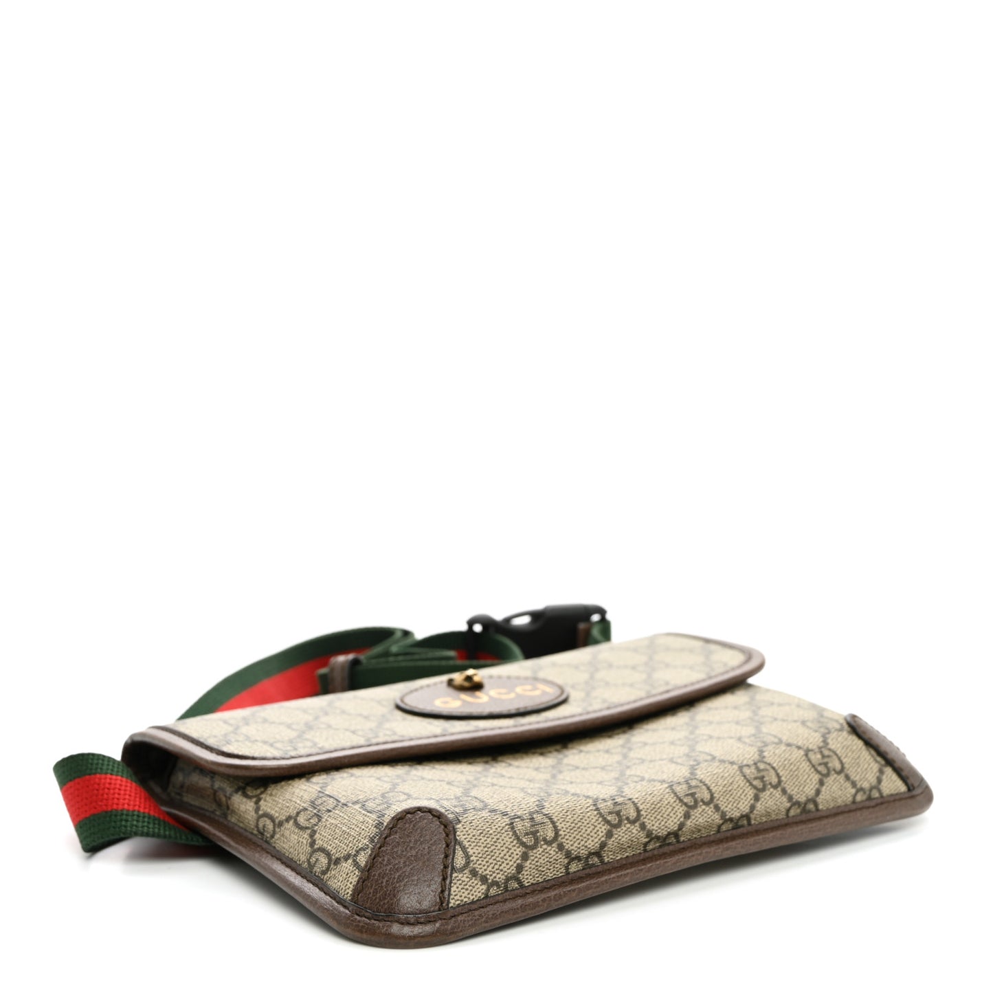 GG Supreme Monogram Neo Vintage Web Belt Bag Brown