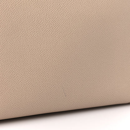 Salvatore Ferragamo Hammered Calfskin Vara Bow Chain Tote Macadamia 9 of 9