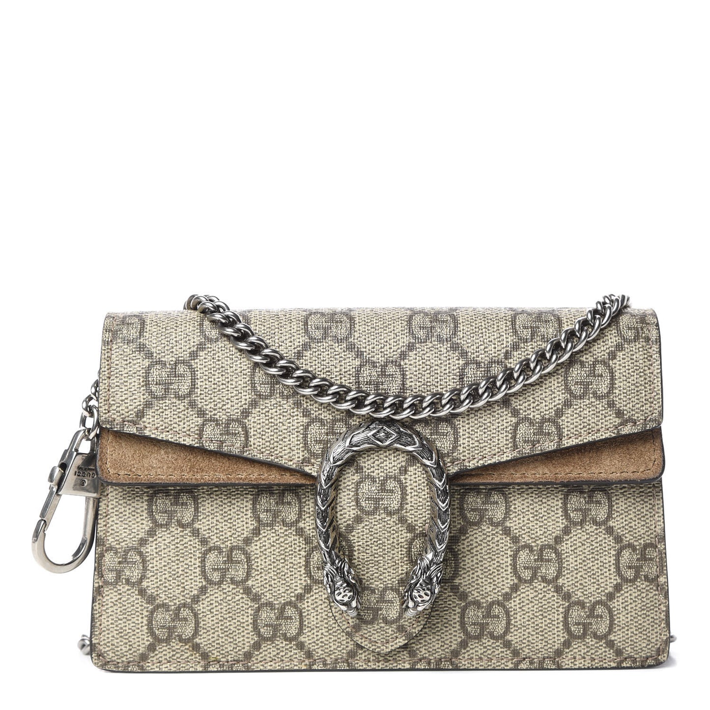 GG Supreme Monogram Super Mini Dionysus Shoulder Bag Taupe
