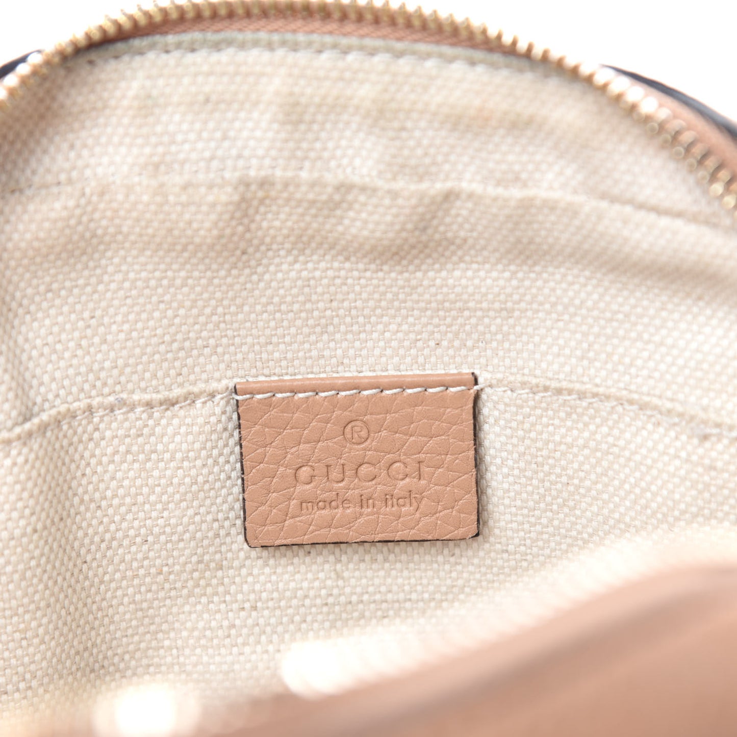 Pebbled Calfskin Small Soho Disco Bag Rose Beige