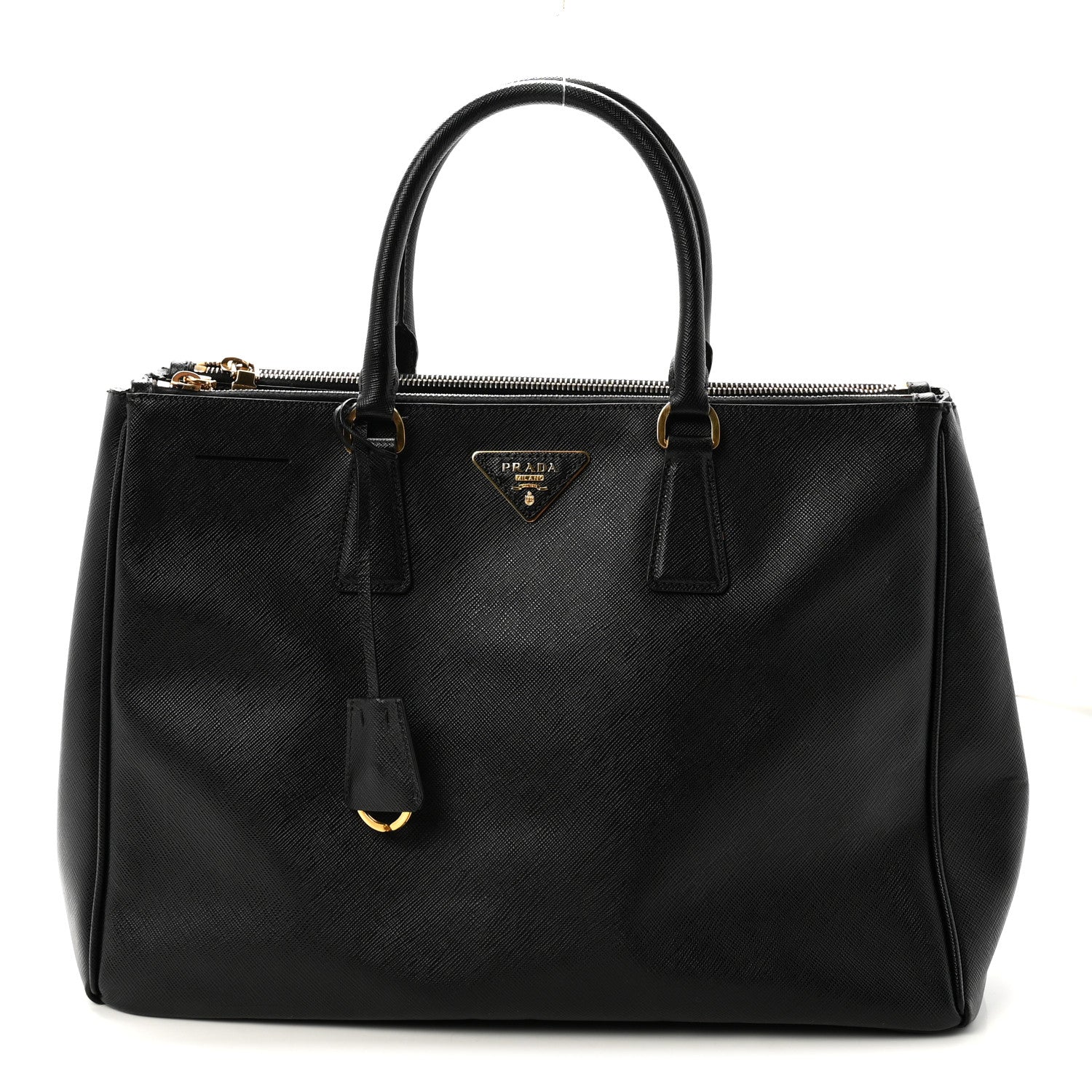 Prada Saffiano Large Galleria Double Zip Tote Black 1 of 8