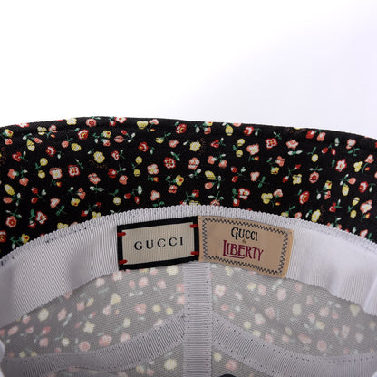 Gucci X LIBERTY OF LONDON Canvas Floral Print Bucket Hat L Black Multicolor 8 of 8