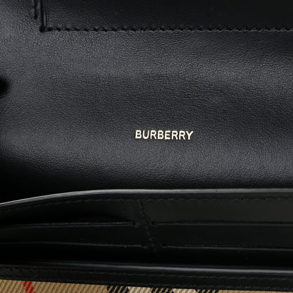 Burberry Calfskin Vintage Check Phone Pocket Crossbody Archive Beige Black 4 of 8