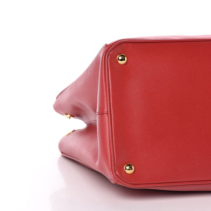 Prada Saffiano Lux Large Tote Fuoco 5 of 11