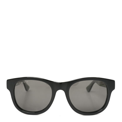 Gucci Acetate Web Sunglasses GG 0003S Black Green 2 of 7