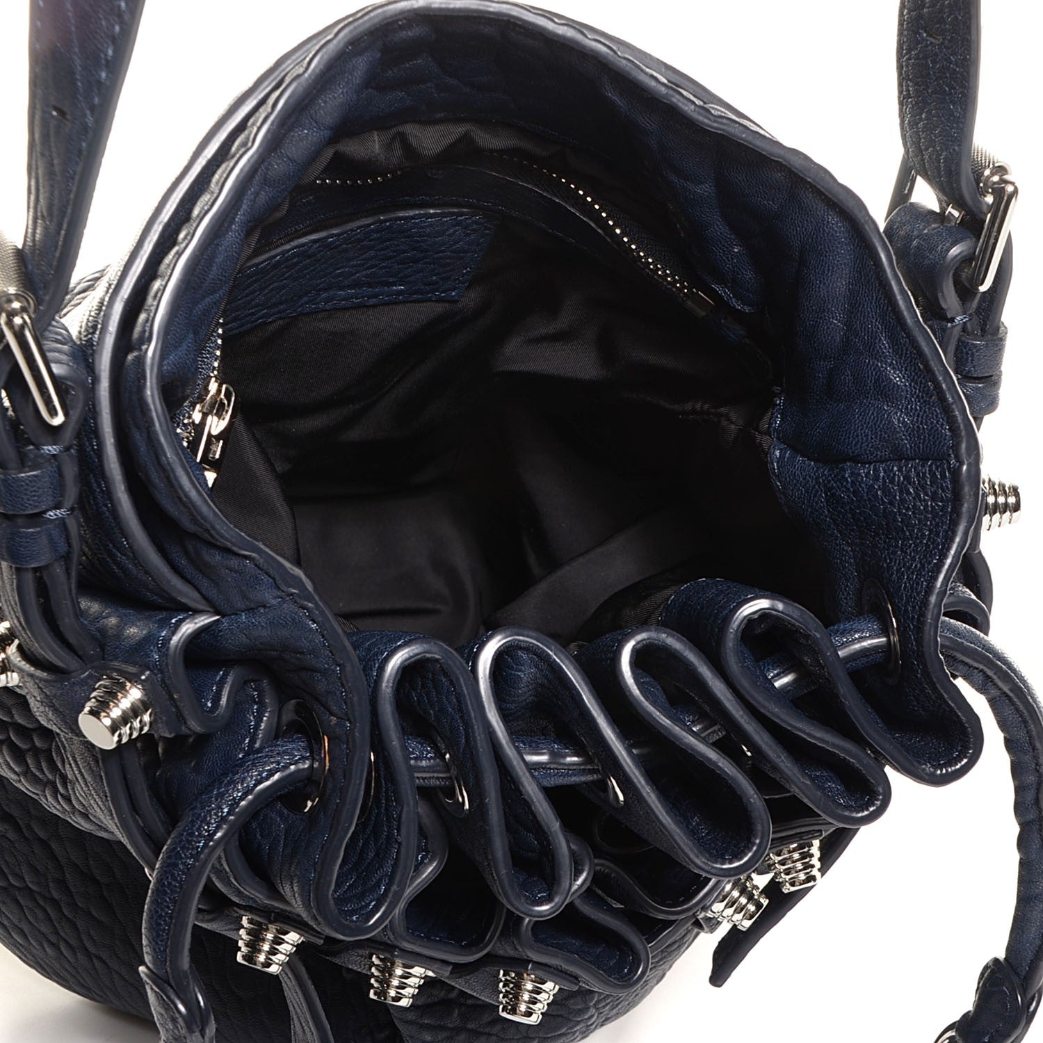 Alexander Wang Pebbled Lambskin Diego Bucket Bag Neptune 5 of 7