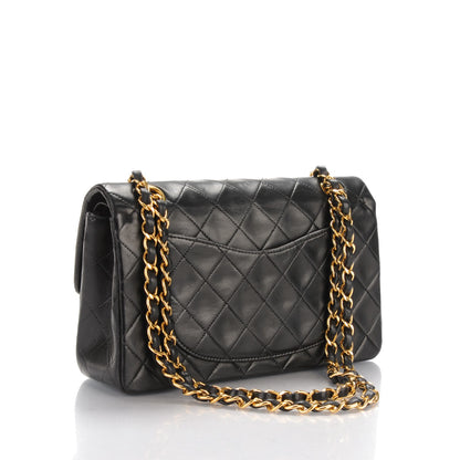 Chanel Lambskin Quilted Small Double Flap Black 3 of 8