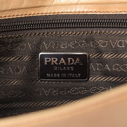 Prada Goatskin Swing Chain Shoulder Bag Beige 6 of 12