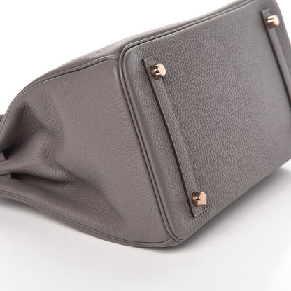 Hermes Togo Birkin 30 Etain 32 of 35