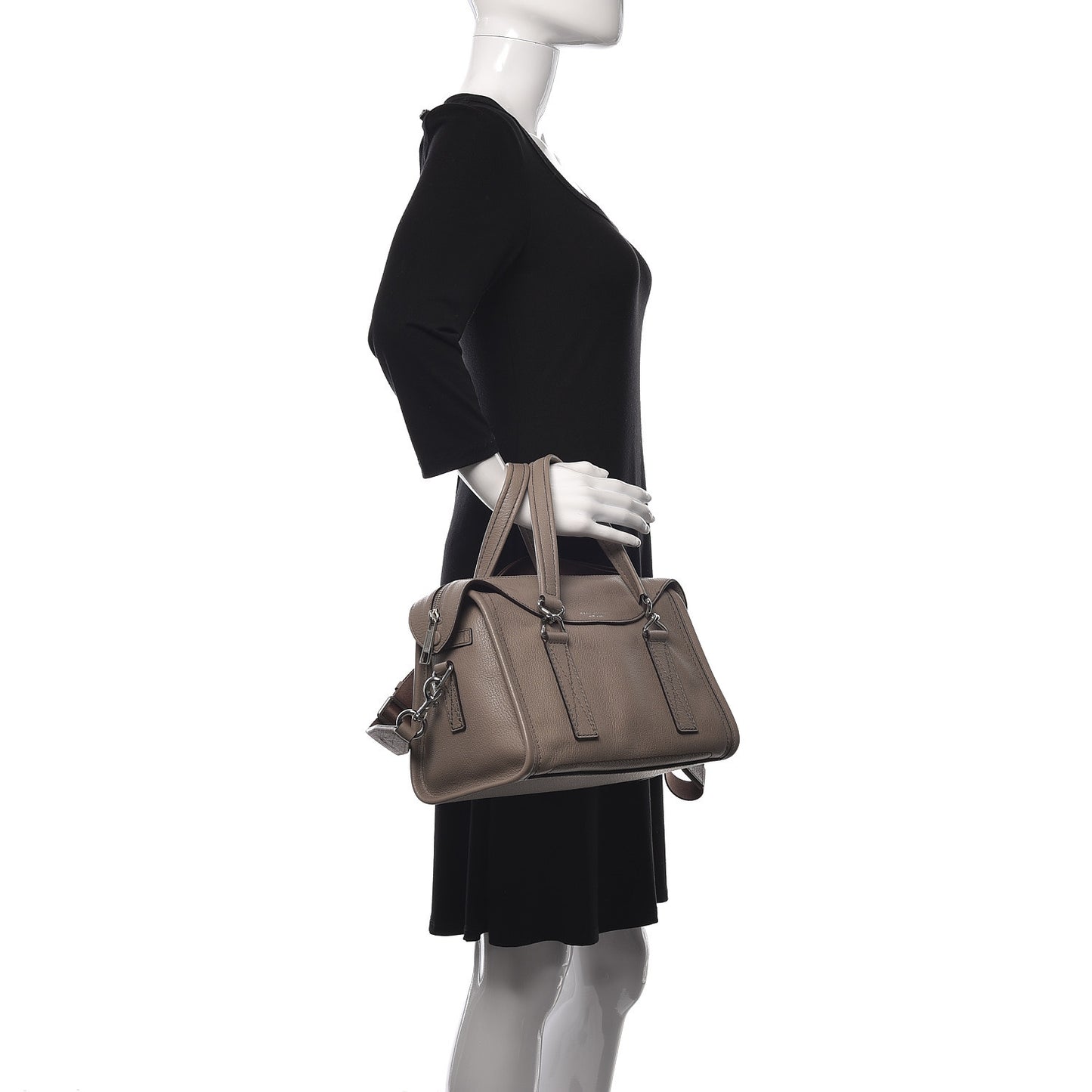 Calfskin Wellington Satchel Mink
