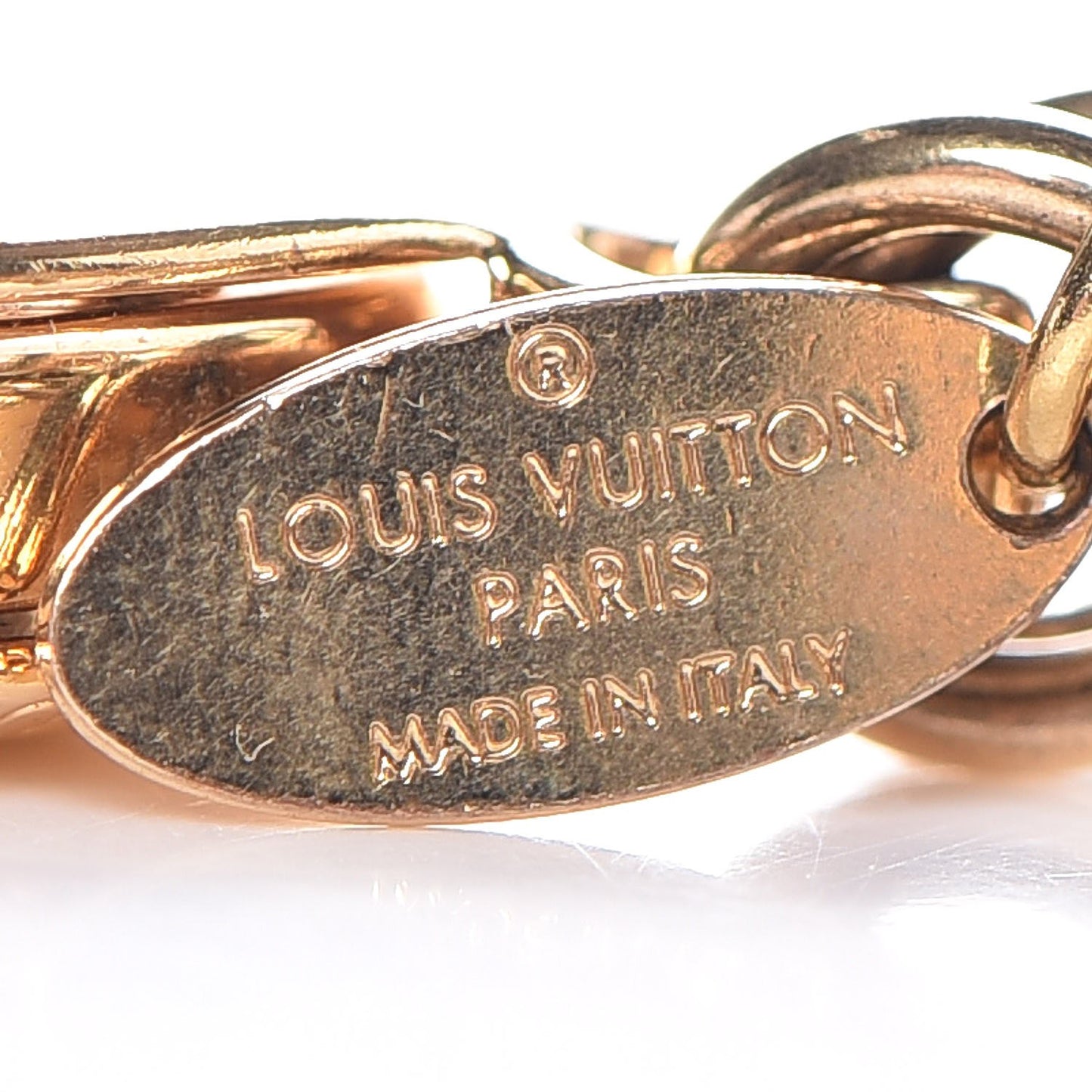 Fleur De Monogram Bag Charm Dore