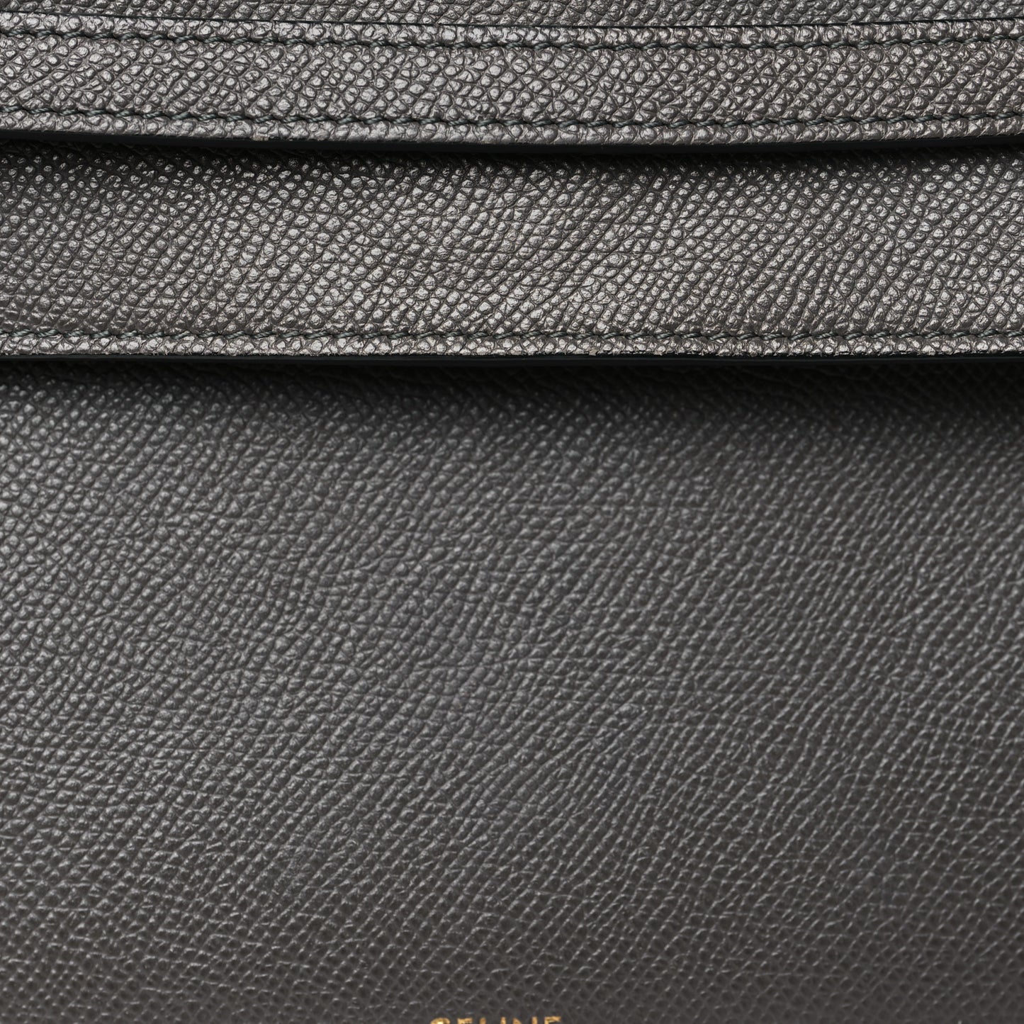 Grained Calfskin Micro Belt Bag Grey