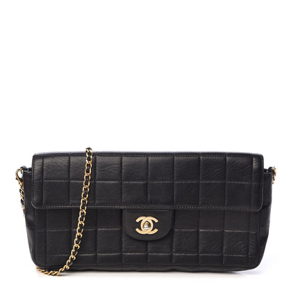 Chanel Lambskin East West Chocolate Bar Flap Black 1 of 15