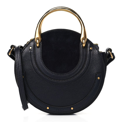 Chloe Shiny Goatskin Suede Small Pixie Bag Full Blue 1 of 11
