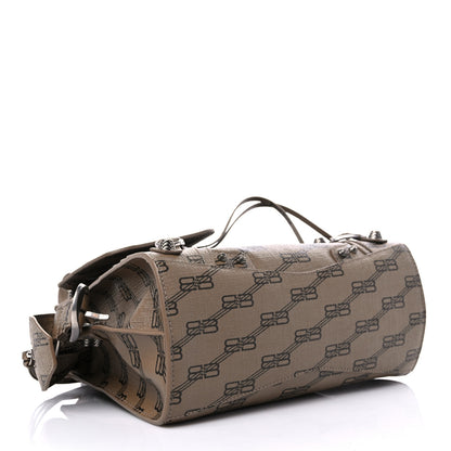 Balenciaga Coated Canvas BB Monogram Neo Cagole Handbag XS Beige Brown 4 of 9
