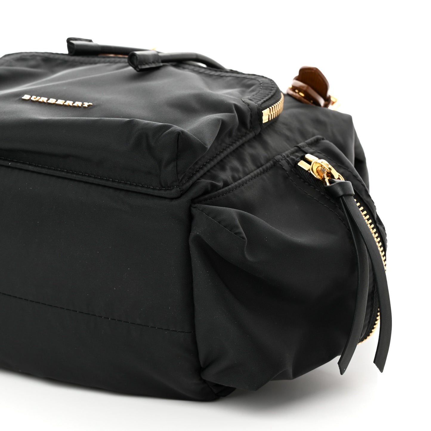 Nylon Medium Rucksack Backpack Black