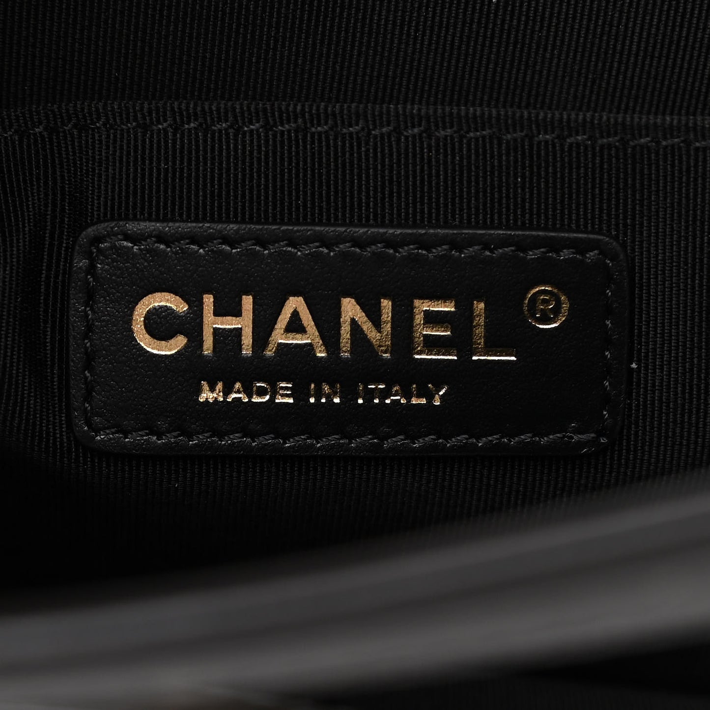 Aged Calfskin Charms Flap Bag Black