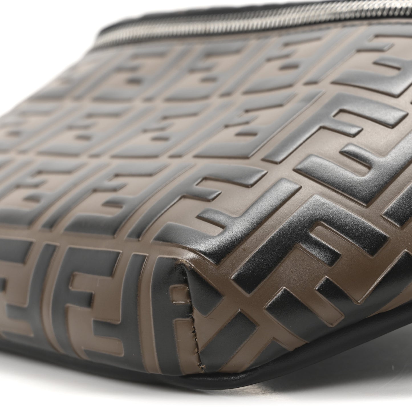 Vitello Century Bi-Color FF 1974 Embossed Belt Bag Maya Black
