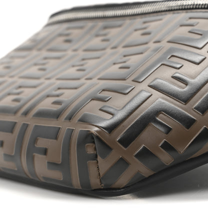 Fendi Vitello Century Bi-Color FF 1974 Embossed Belt Bag Maya Black 10 of 10