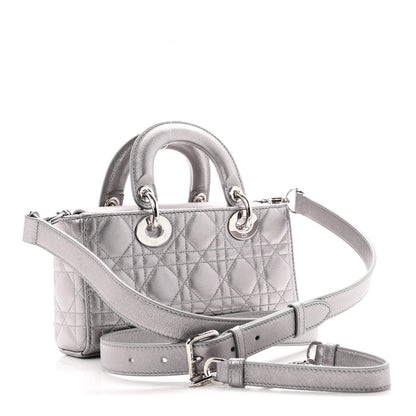 Christian Dior Metallic Lambskin Cannage Small Lady D-Joy 3 of 10