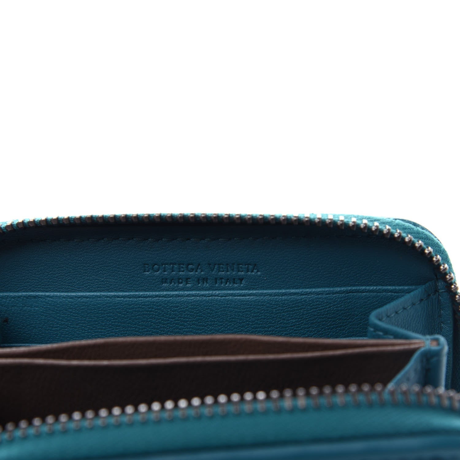 Bottega Veneta Nappa Intrecciato Zip Around Wallet Canard 6 of 8