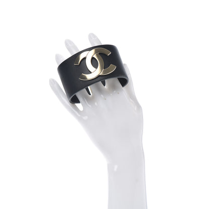 Chanel Calfskin CC Wide Cuff L Black 2 of 4