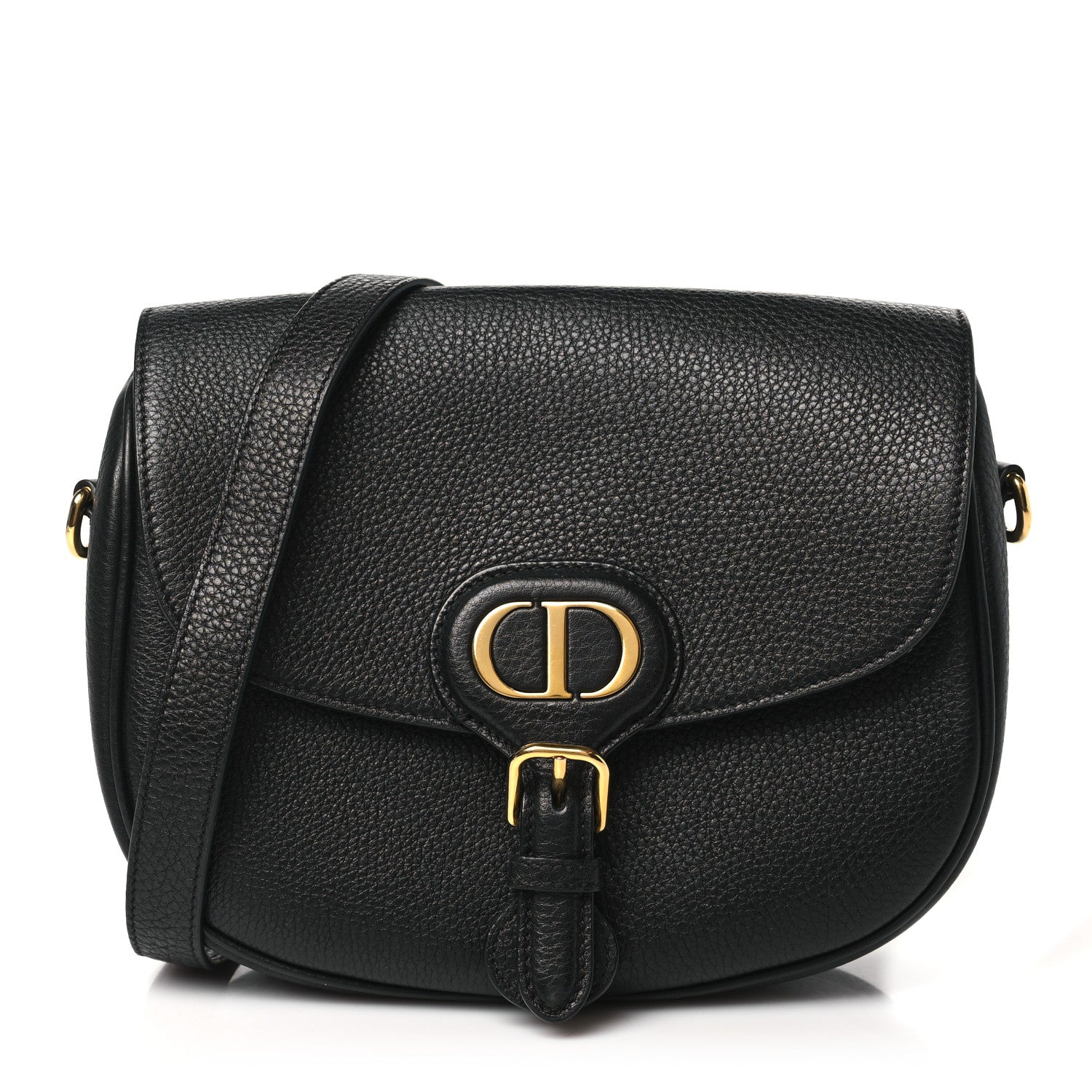 Christian Dior Grained Calfskin Medium Bobby Flap Black 1 of 11