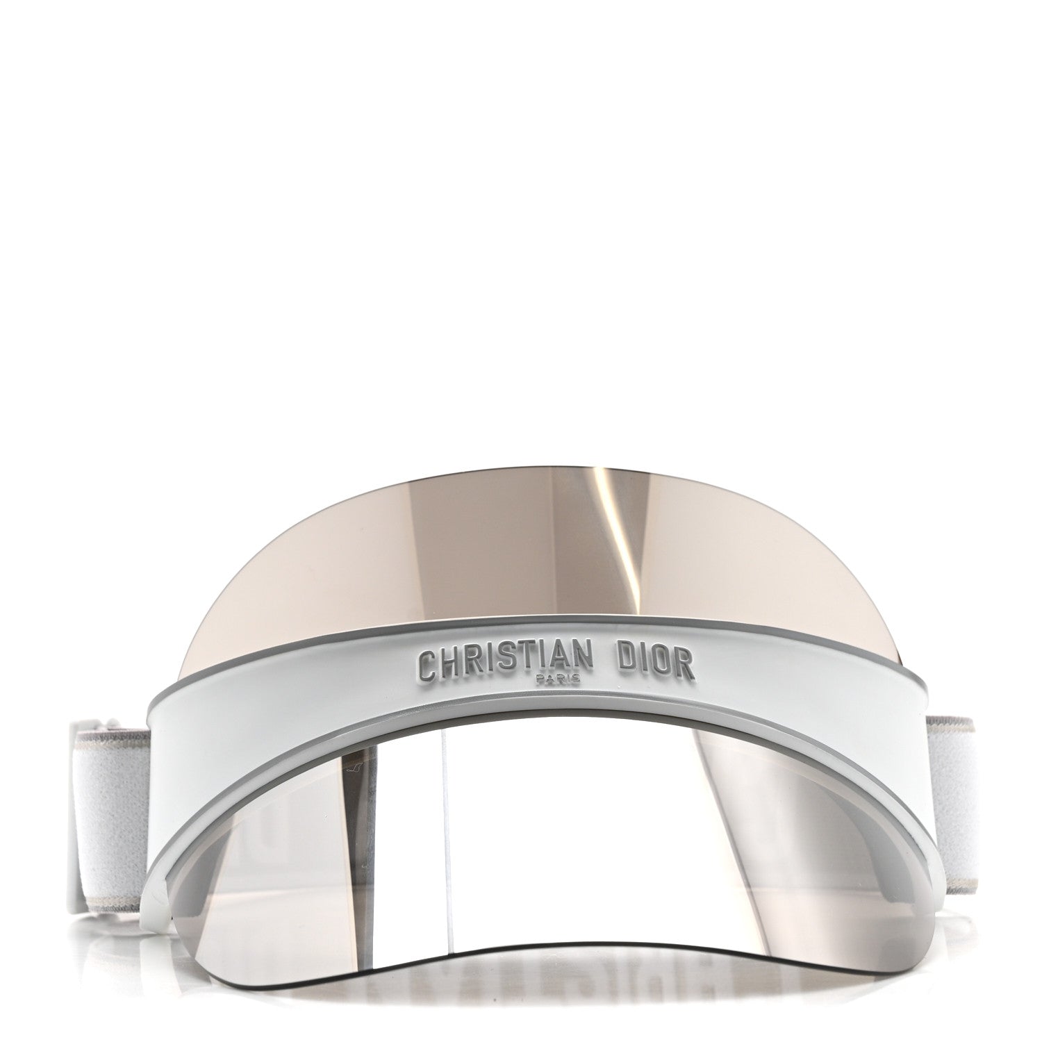 Christian Dior Mirrored DiorClub1 Sun Visor White 1831714