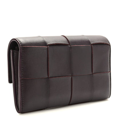 Bottega Veneta Nappa Maxi Intrecciato Continental Flap Wallet Grape 4 of 8