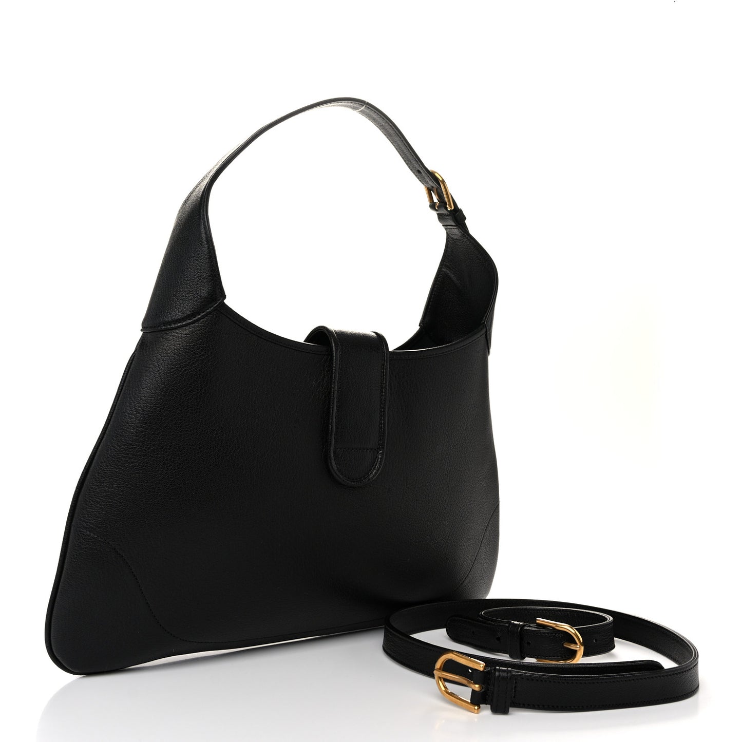 Goatskin Medium Aphrodite Shoulder Bag Black