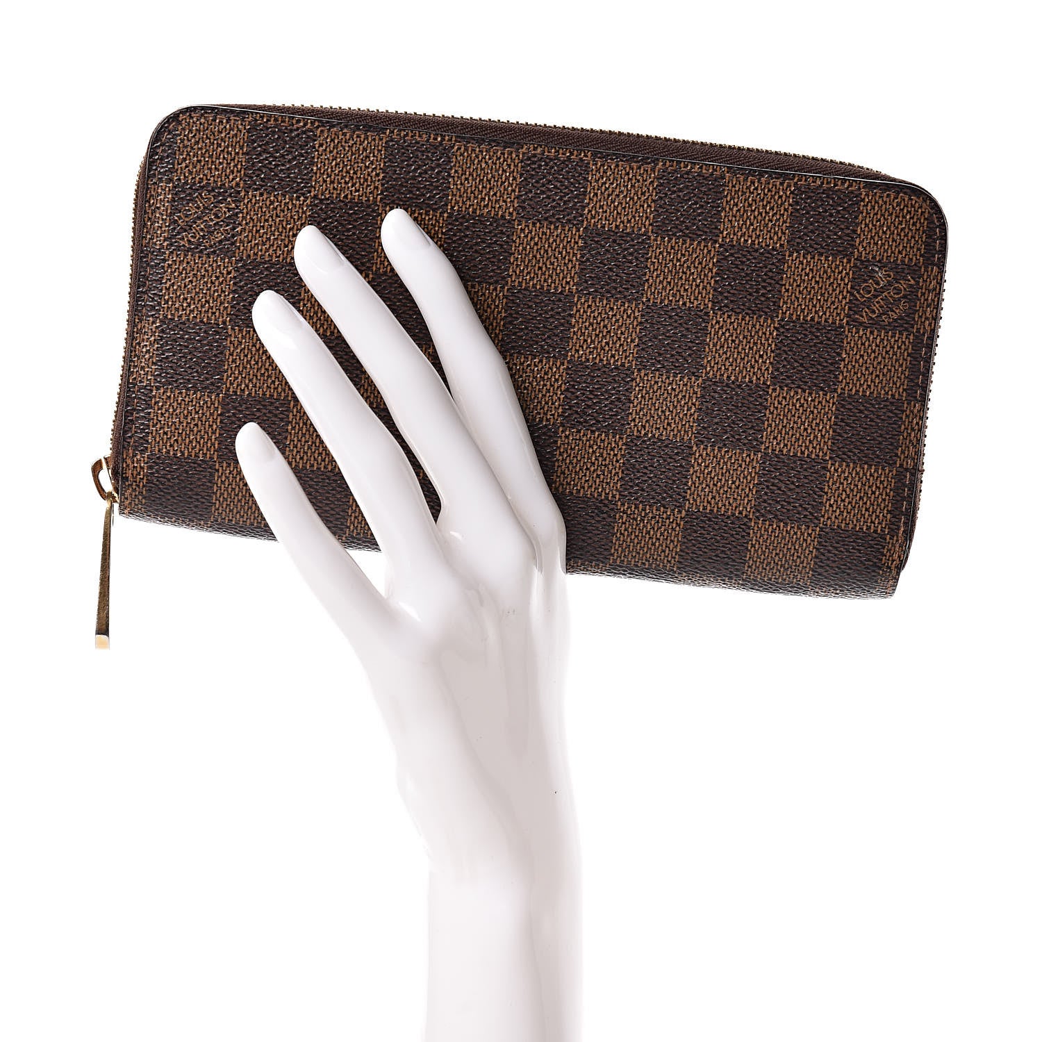 Louis Vuitton Damier Ebene Zippy Wallet 2 of 13