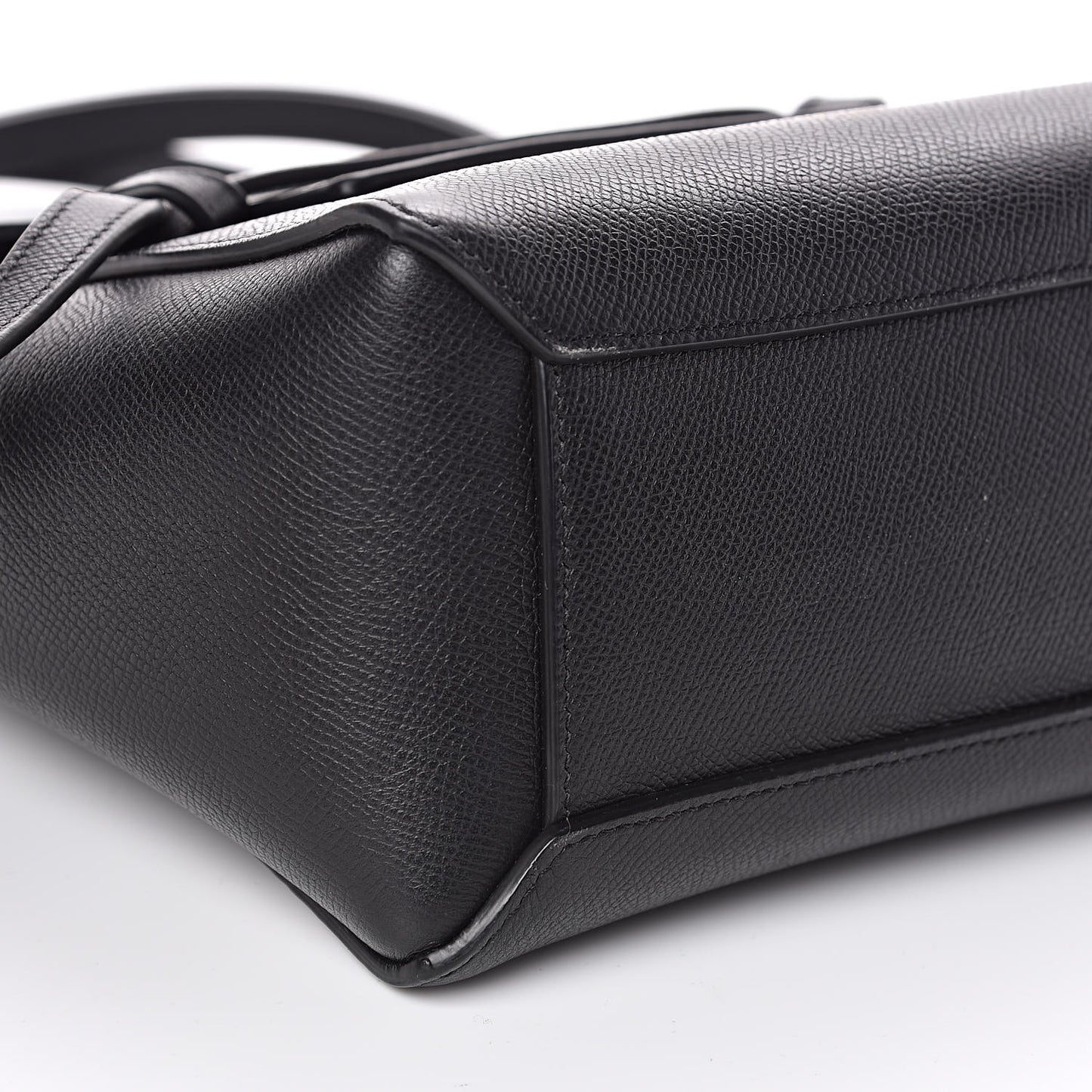 Grained Calfskin Nano Belt Bag Black