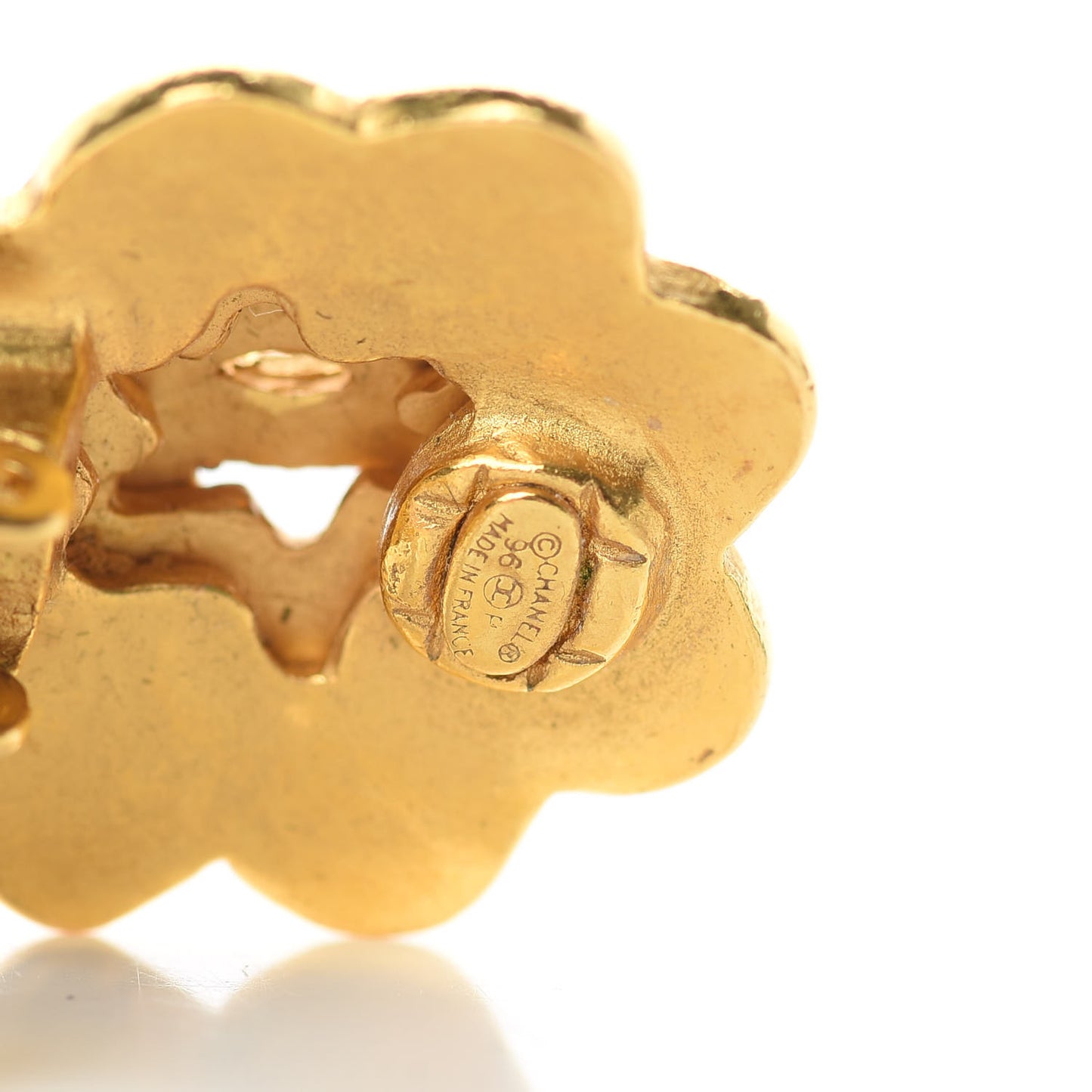 CC Clip On Earrings Gold