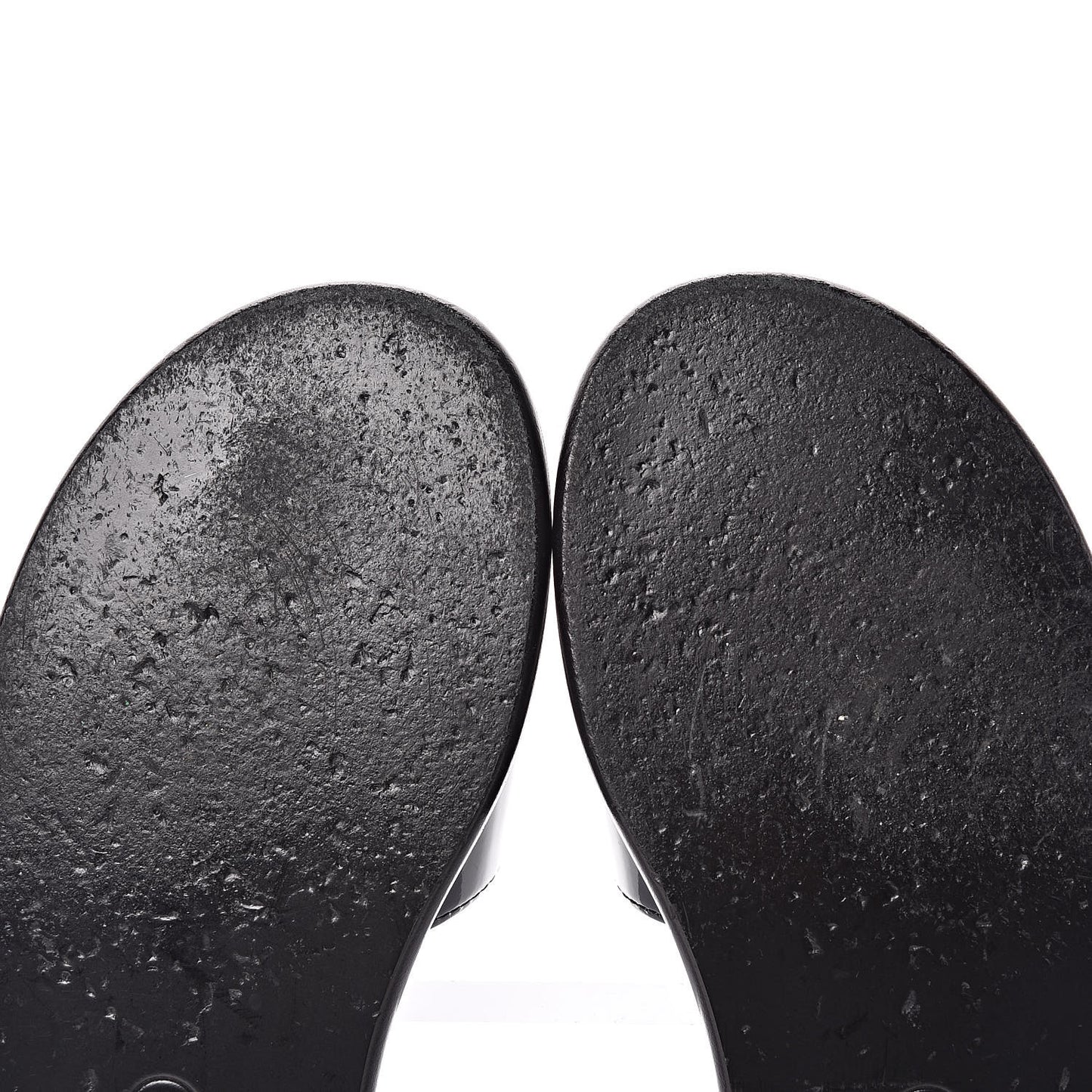 Patent Calfskin CC Slip On Mules 39 Black