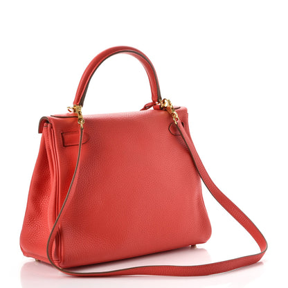 Hermes Taurillon Clemence Kelly Retourne 28 Rose Jaipur 4 of 38