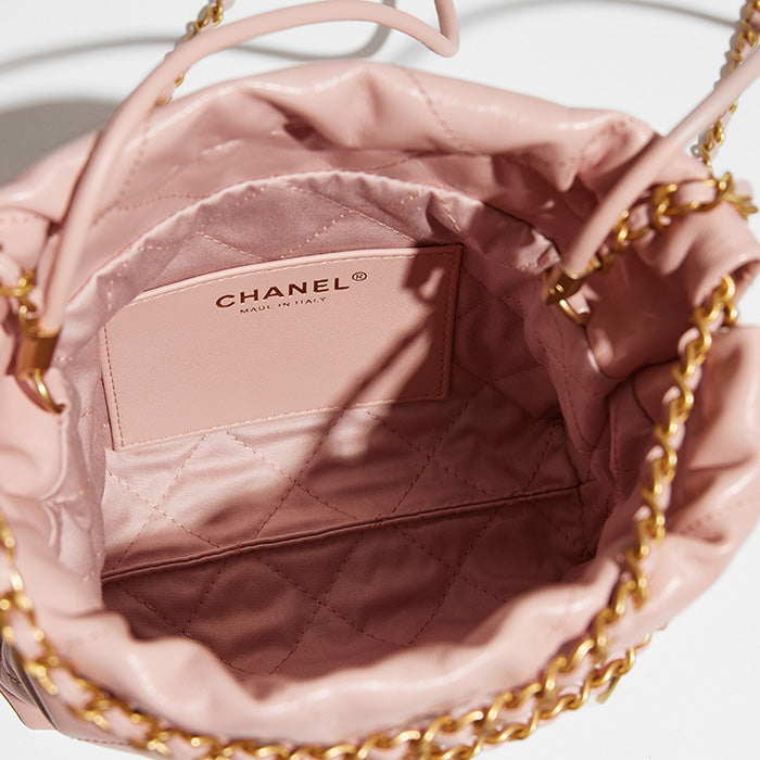 product image of pink mini chanel 22 bag FASHIONPHILE