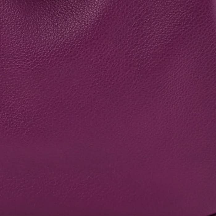 this is a close up swatch image of hermes anemone color on evercolor leather by FASHIONPHILE