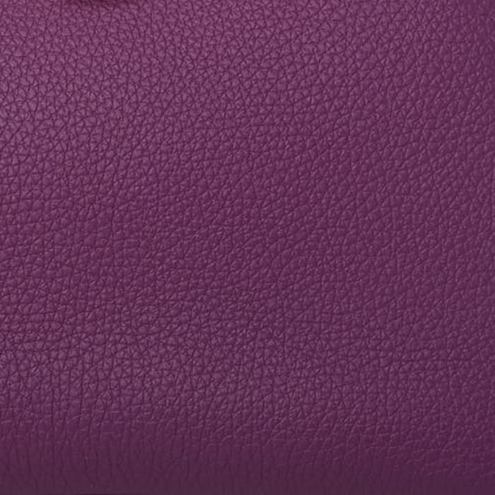 this is a close up swatch image of hermes anemone color on togo leather by FASHIONPHILE